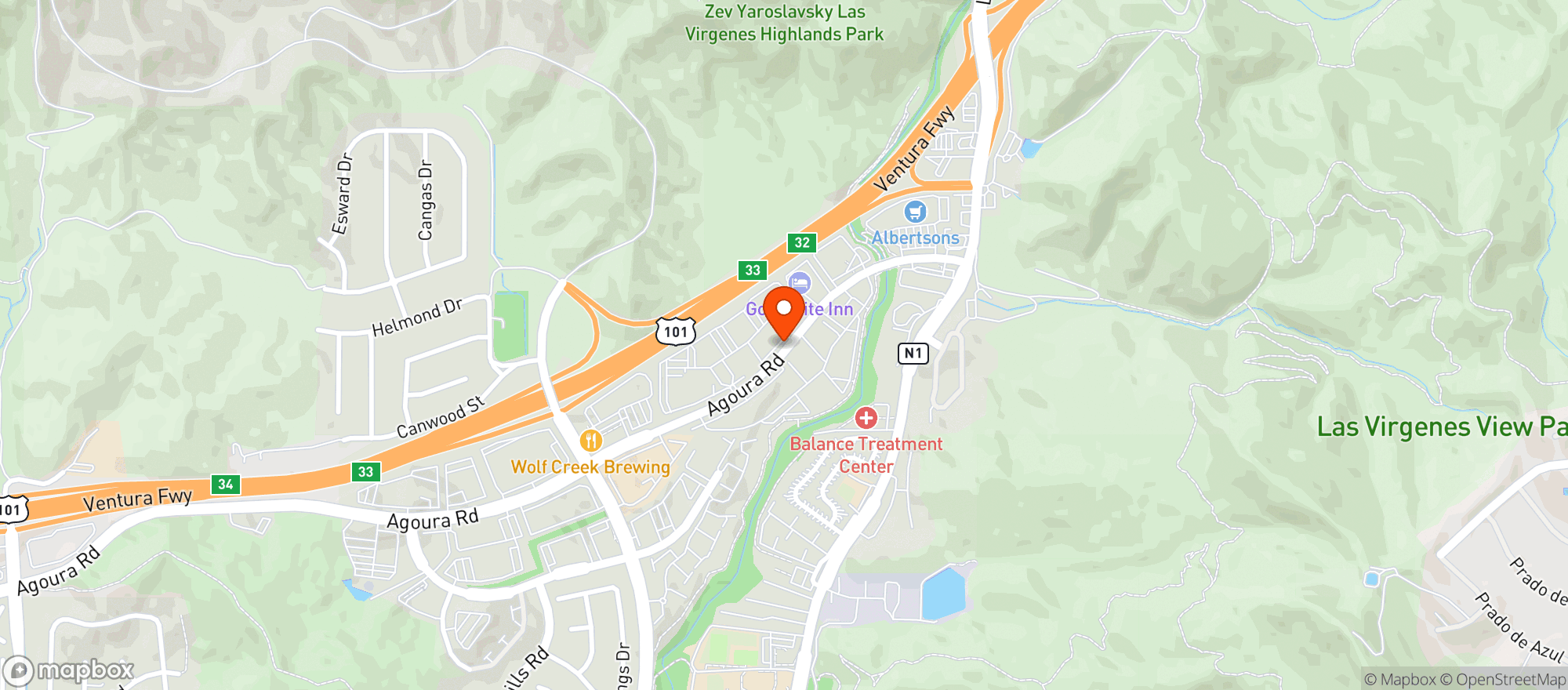 Map showing Erewhon - Calabasas