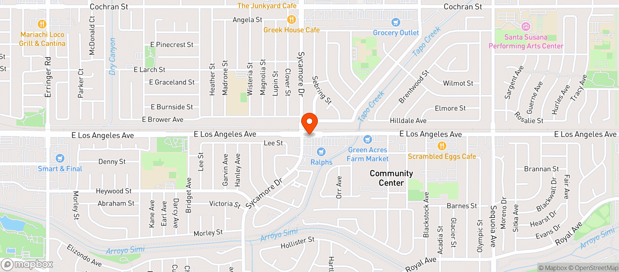 Map showing Ralphs