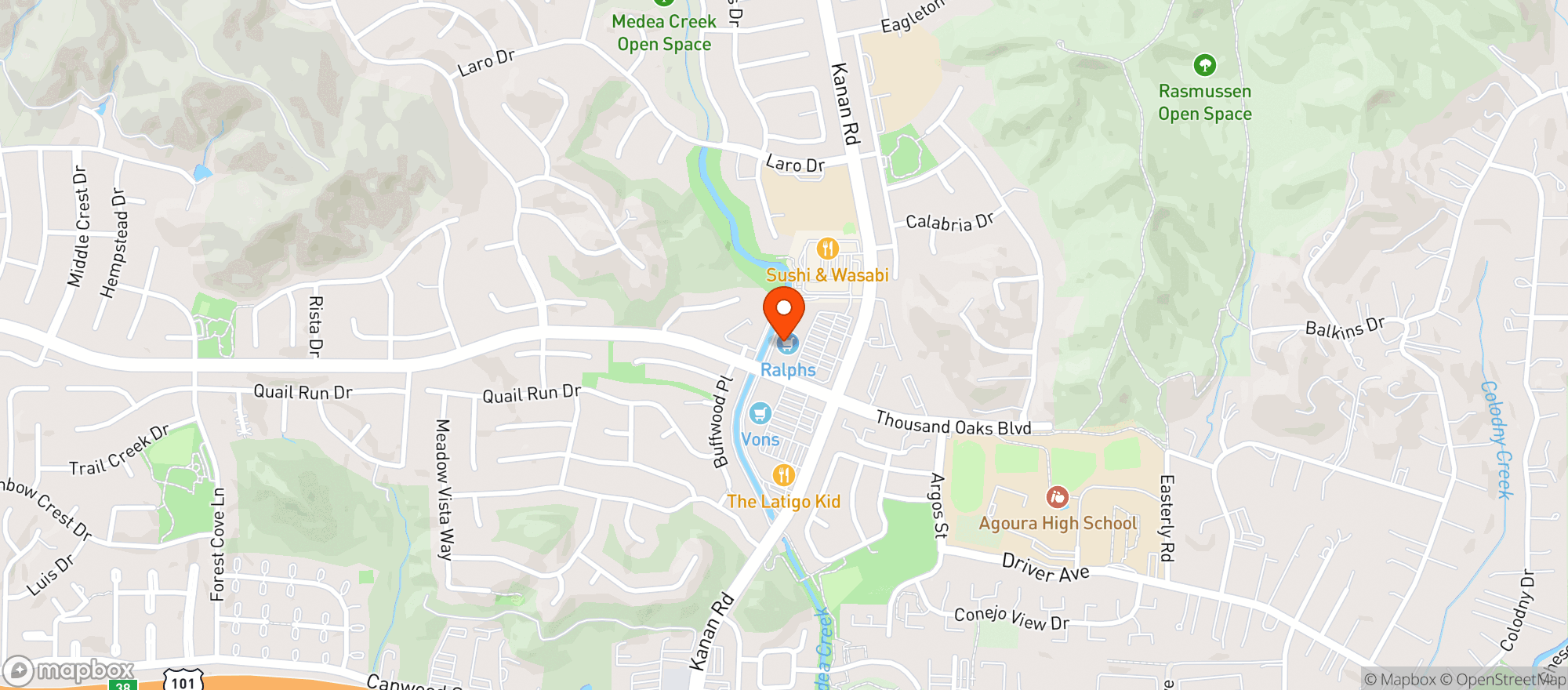 Map showing Ralphs
