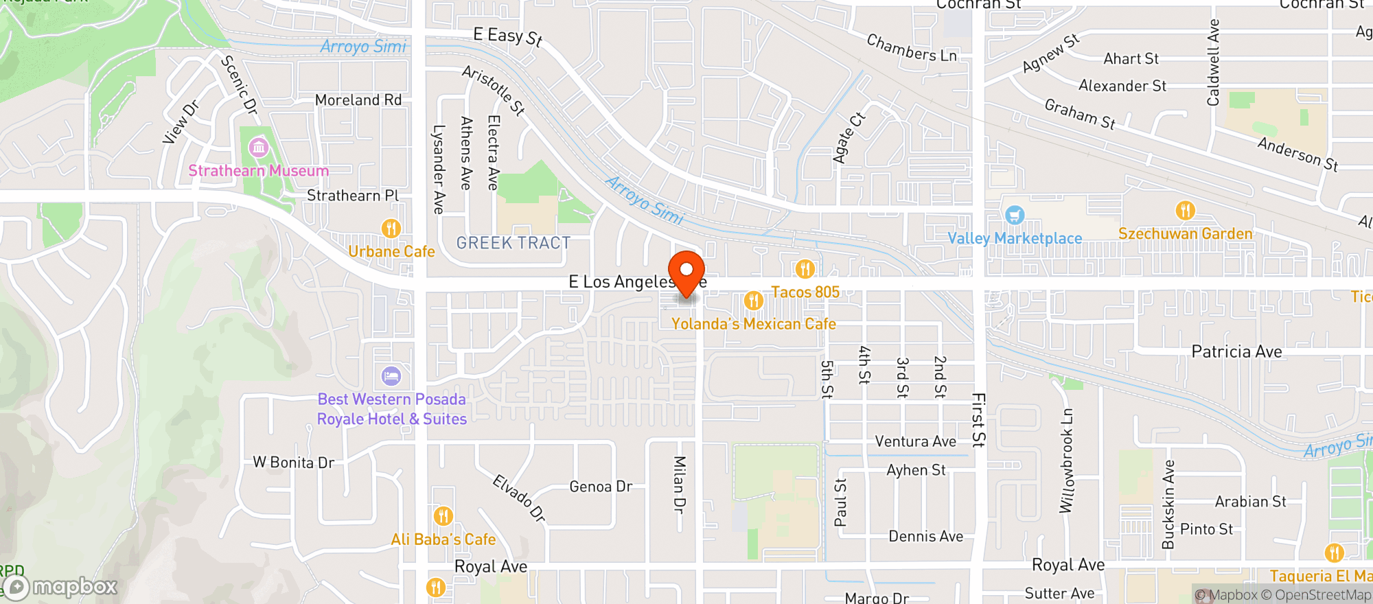 Map showing Venture Liquor