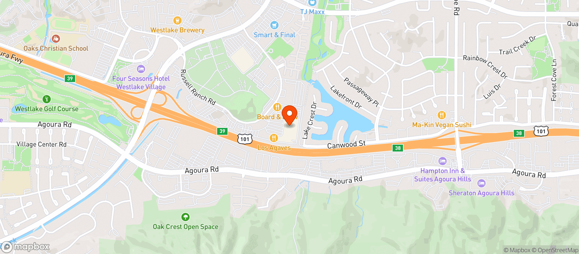 Map showing Target