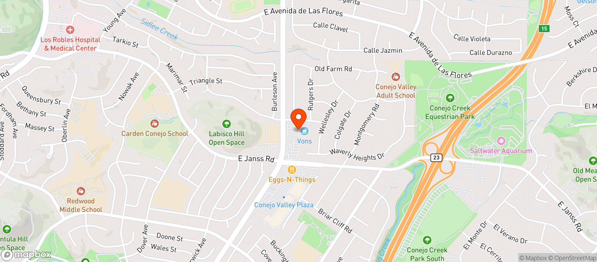 Map showing Ralphs