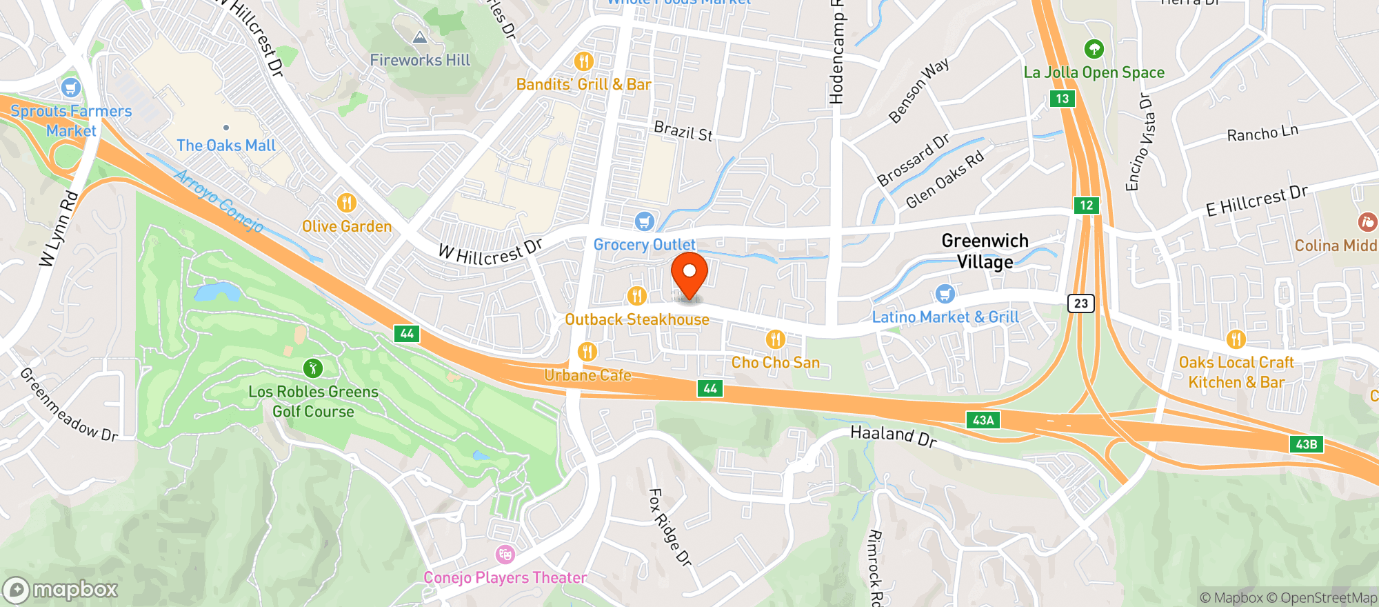 Map showing Basta Restaurant