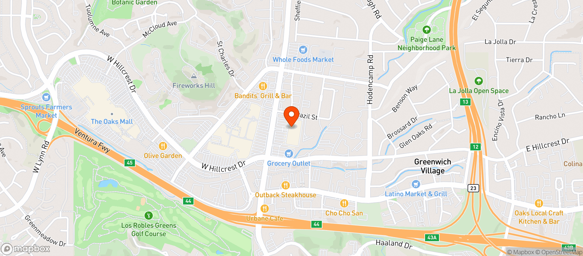 Map showing Total Wine - Thousand Oaks