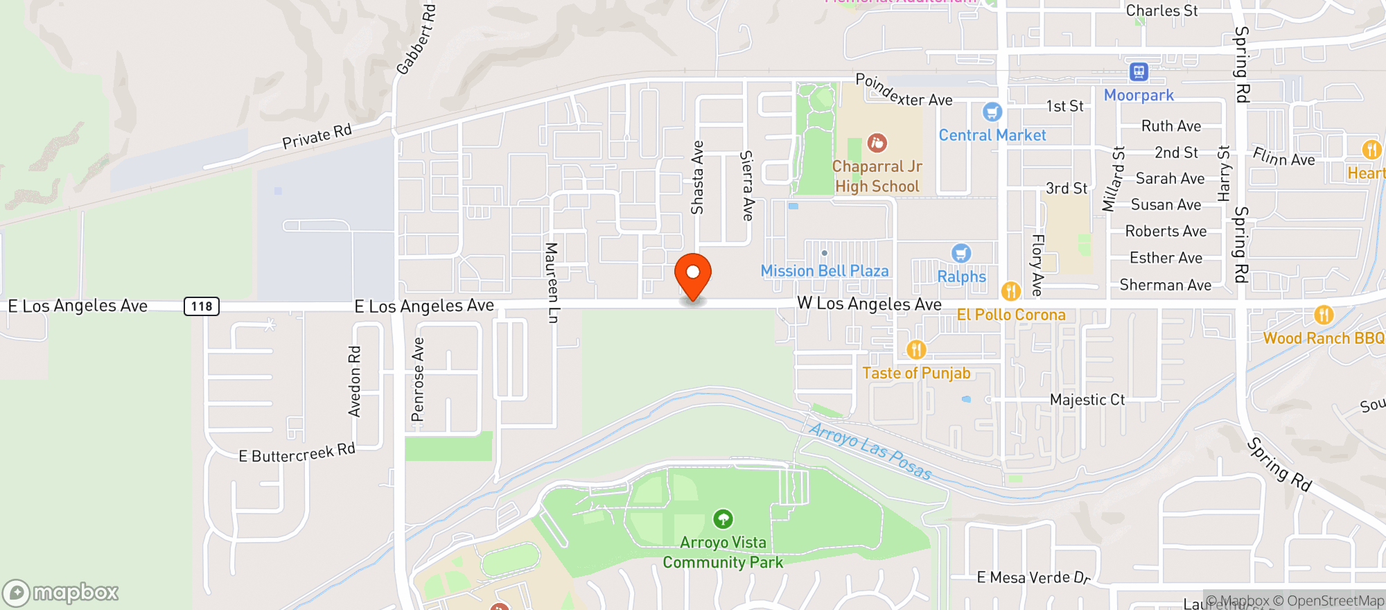 Map showing Lucky Strike