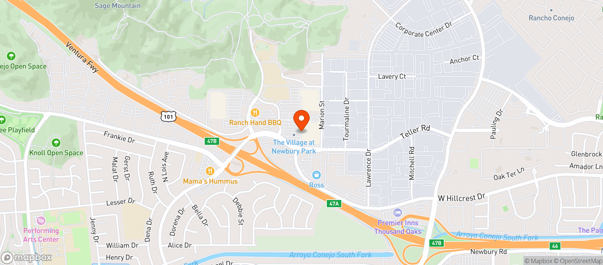Map showing Target