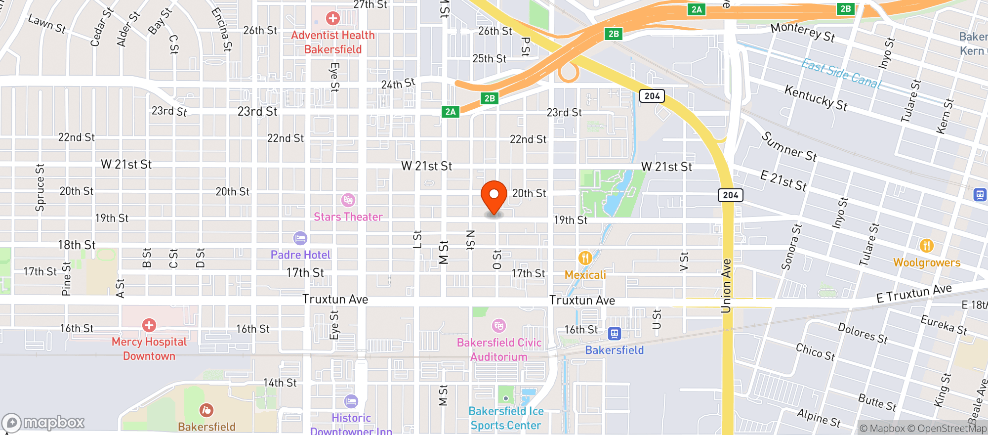 Map showing Hoagies