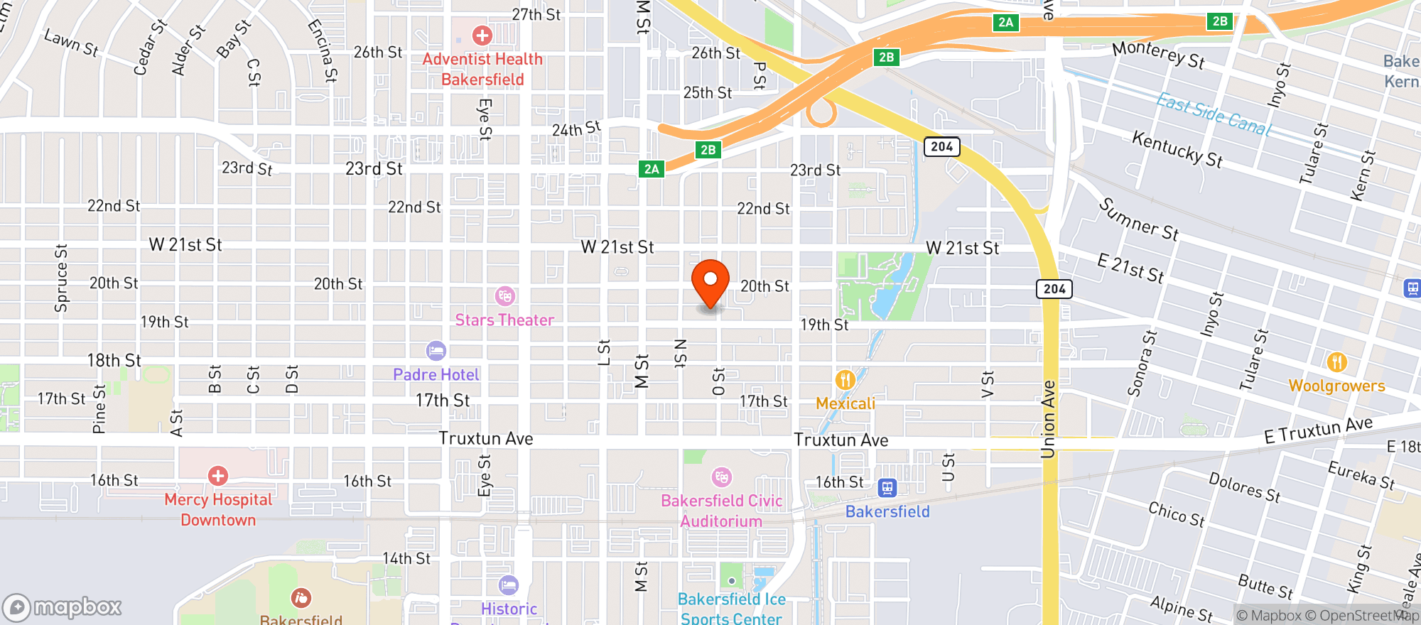 Map showing BottleShock Wine and Brew