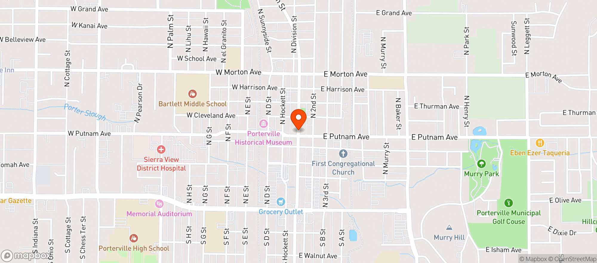Map showing Culture - Porterville