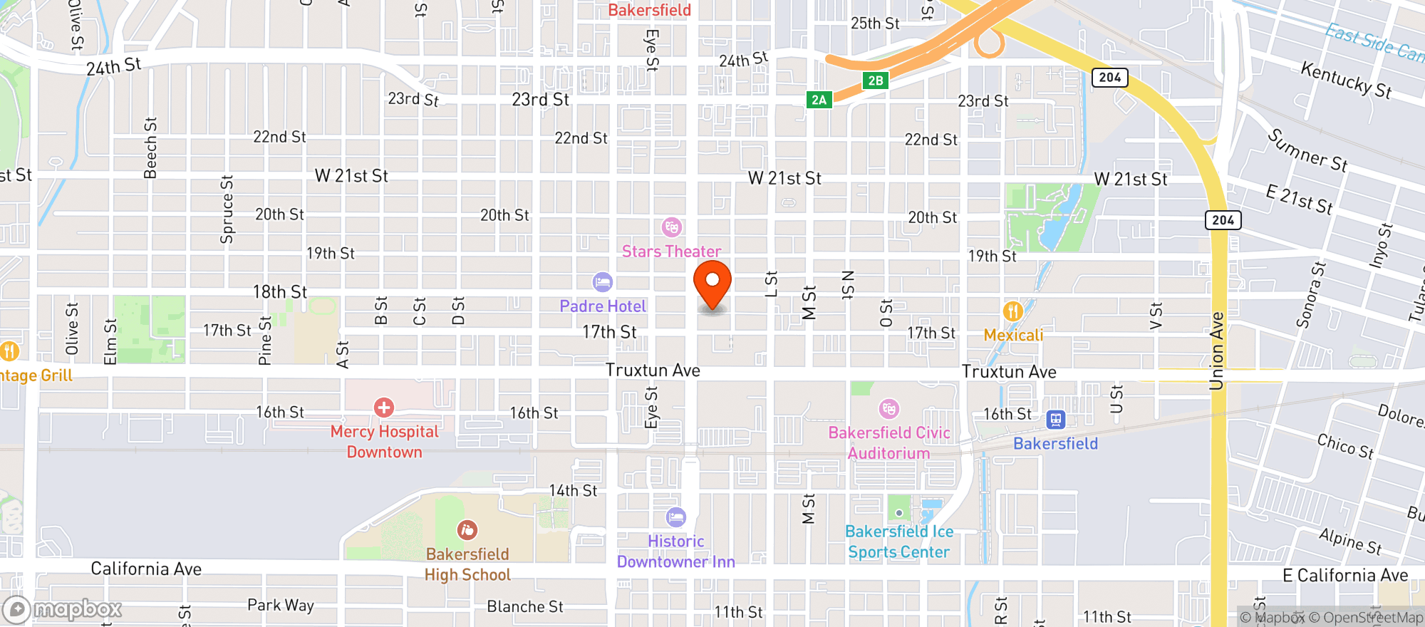 Map showing 17th Street Cigar