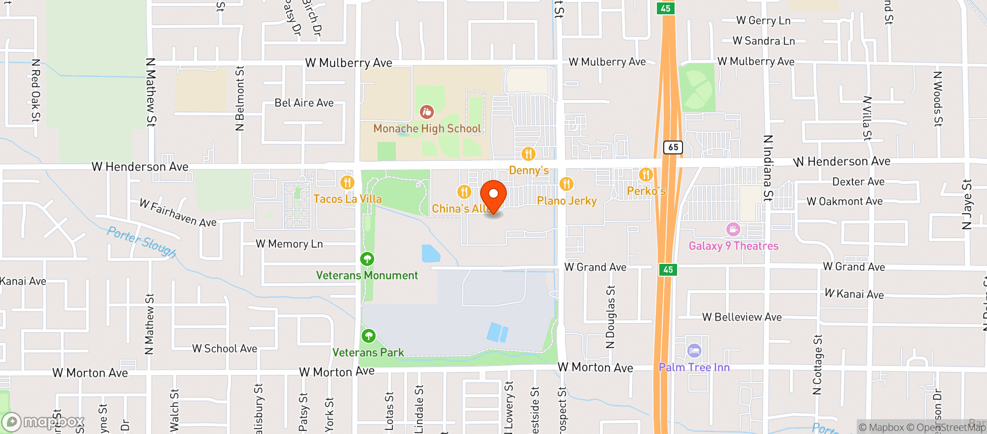 Map showing Target