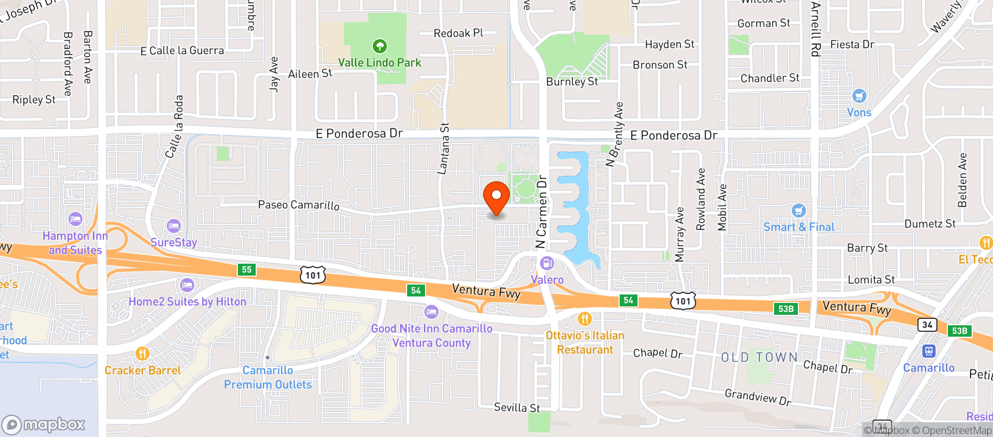 Map showing Gnc