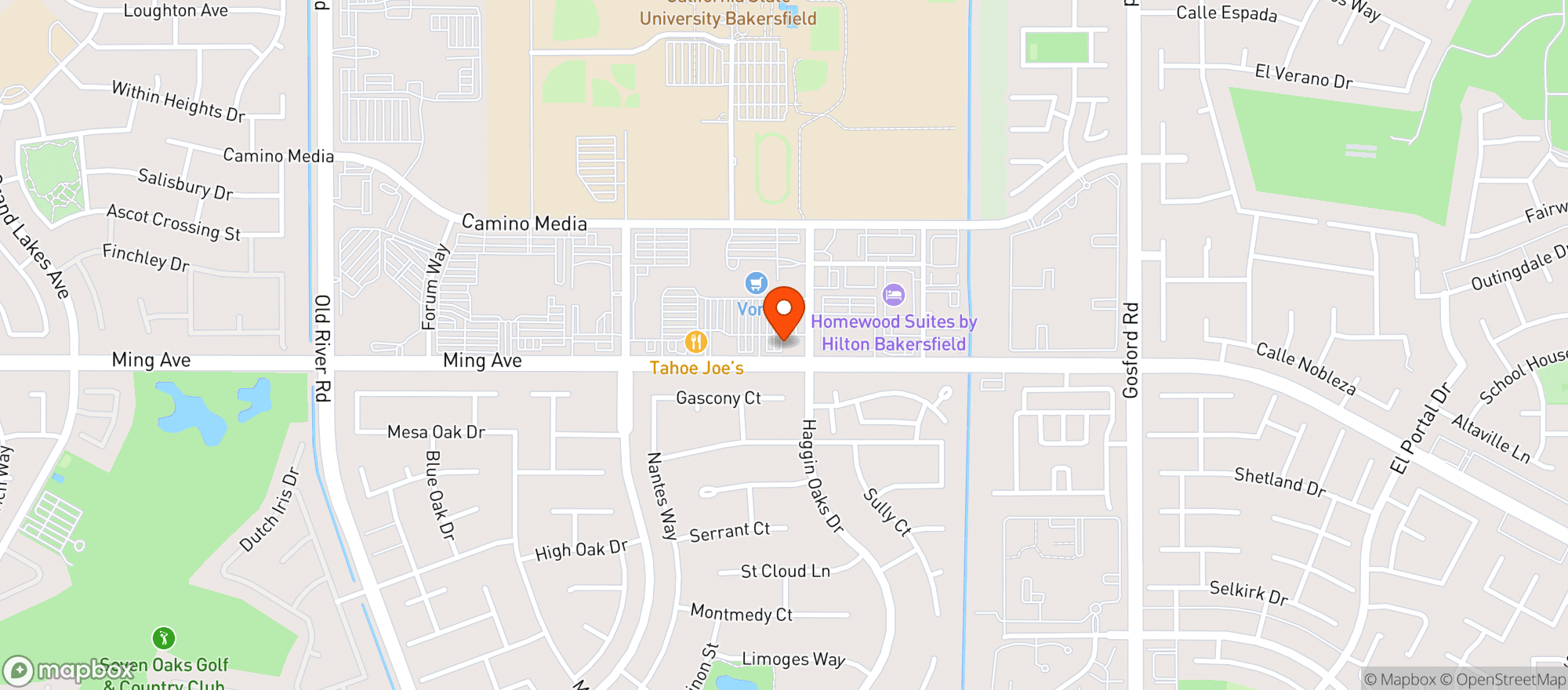 Map showing Vons
