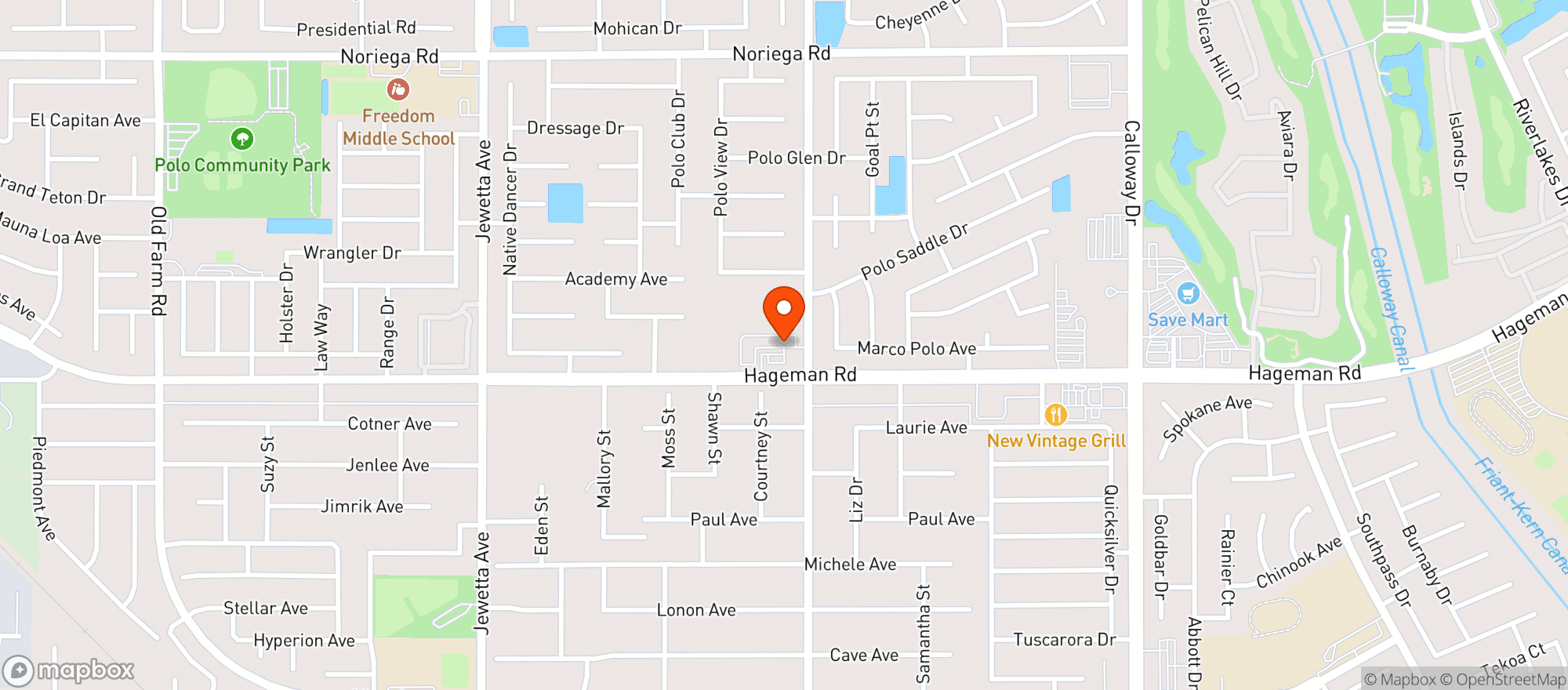 Map showing Verdugo Market