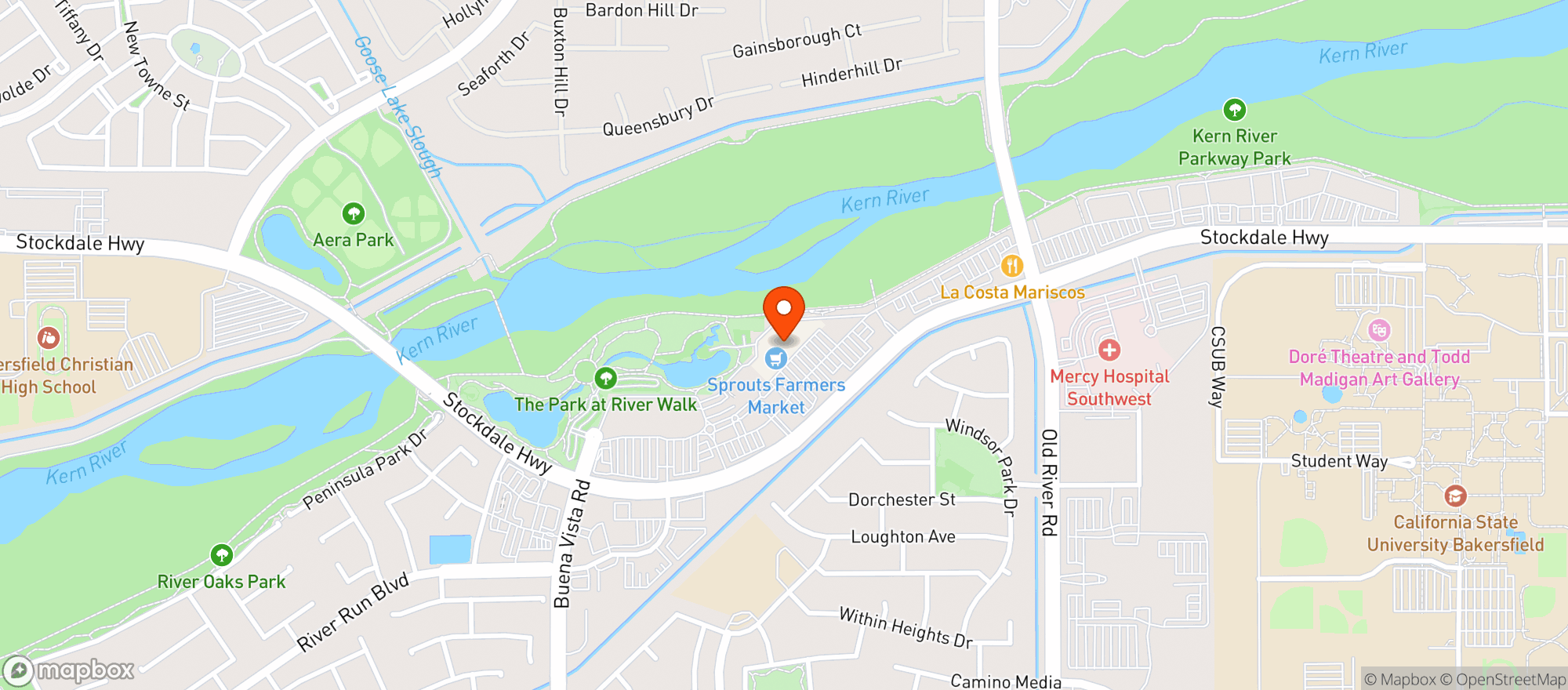 Map showing BevMo