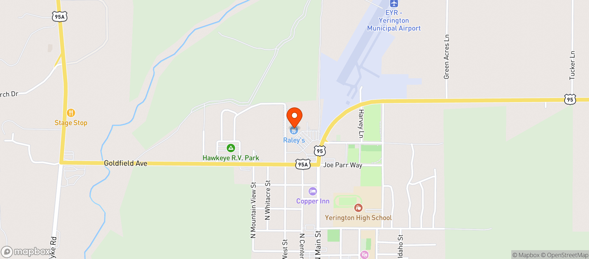 Map showing Raleys
