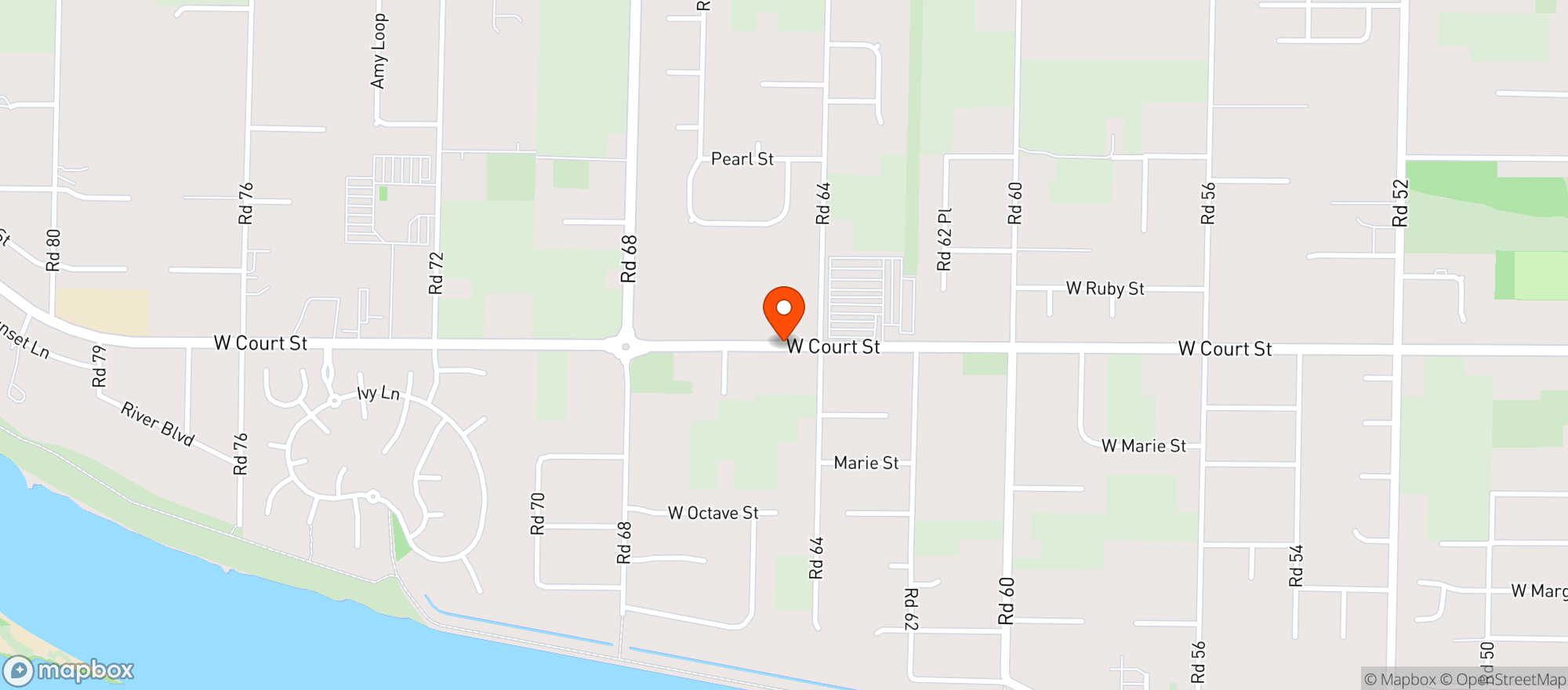 Map showing Mid Columbia Grocery