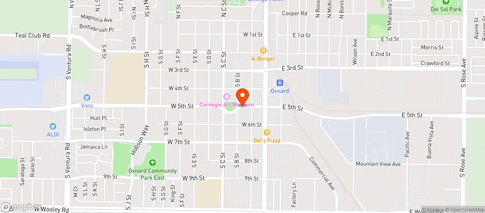 Map showing La Veros Mexican & Seafood
