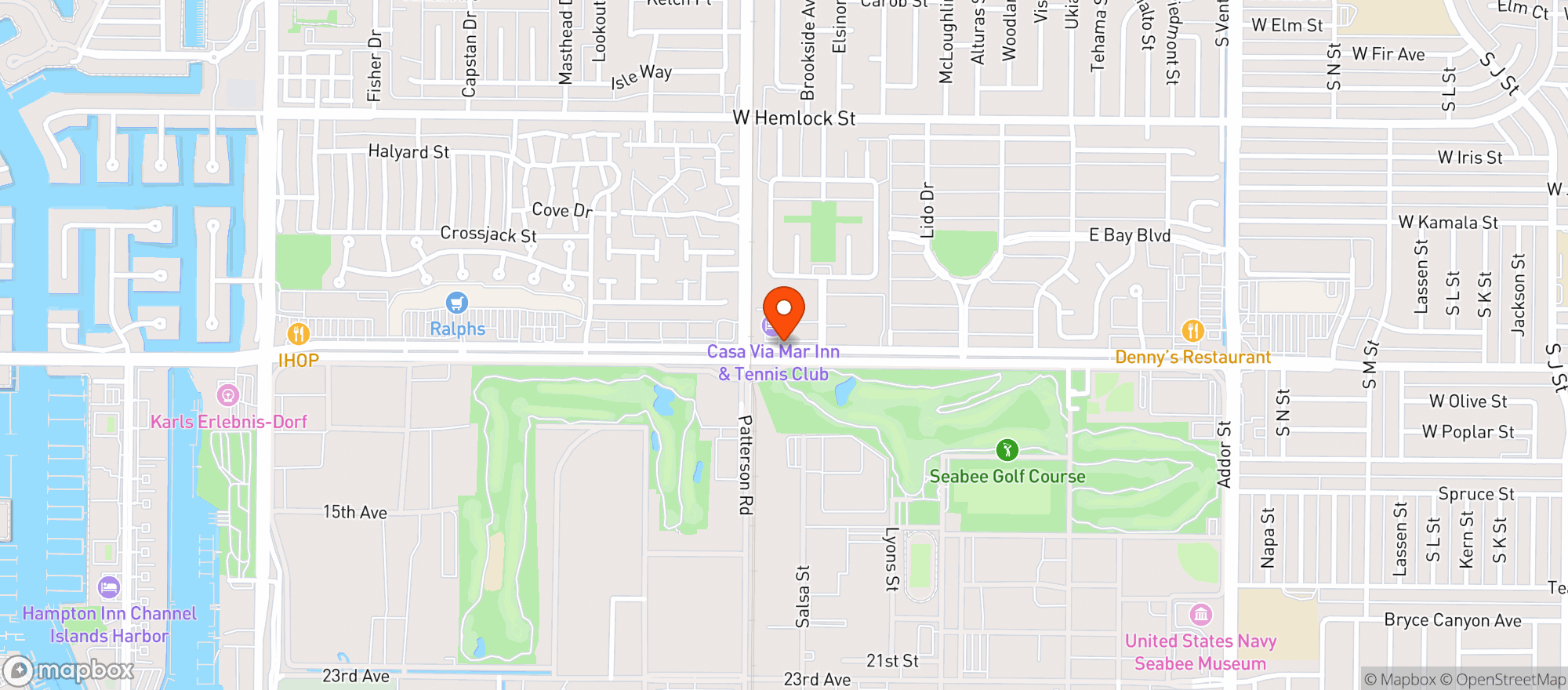 Map showing Safeport - Port Hueneme