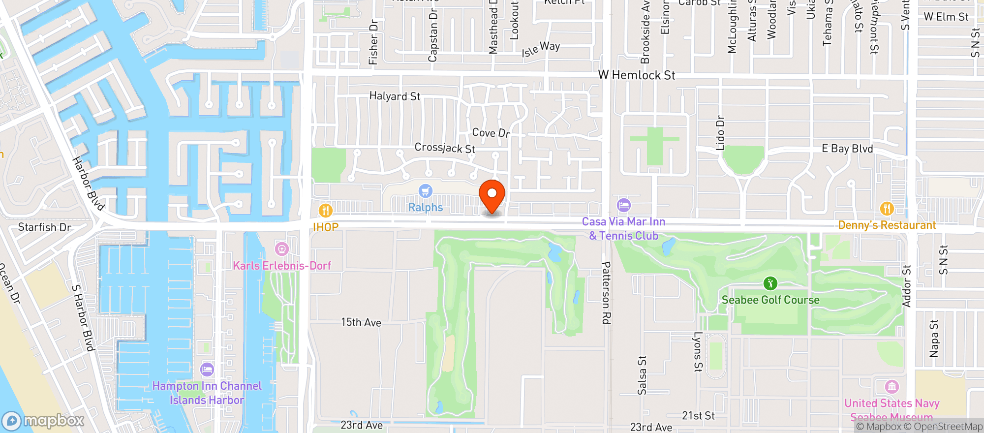 Map showing Wheelhouse - Port Hueneme