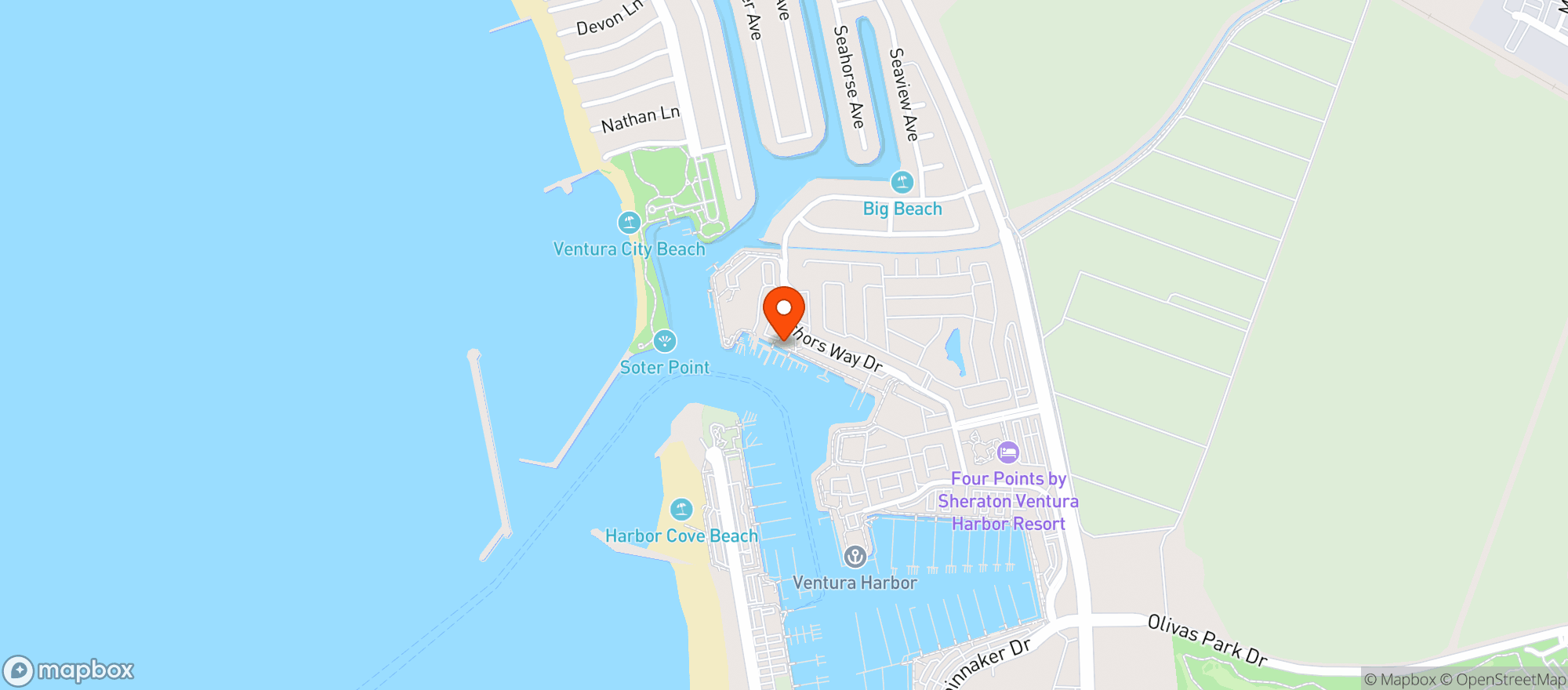 Map showing The Waters Edge