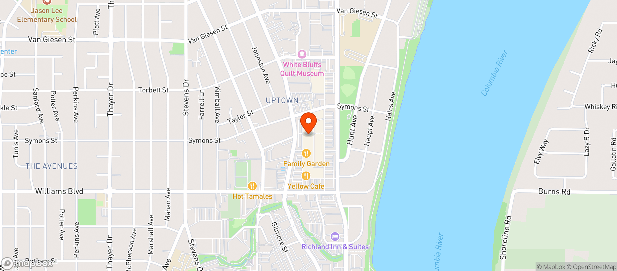 Map showing Dovetail Joint Restaurant