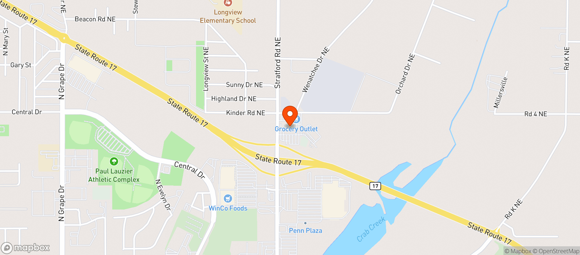 Map showing Papas Casino Rest & Lounge