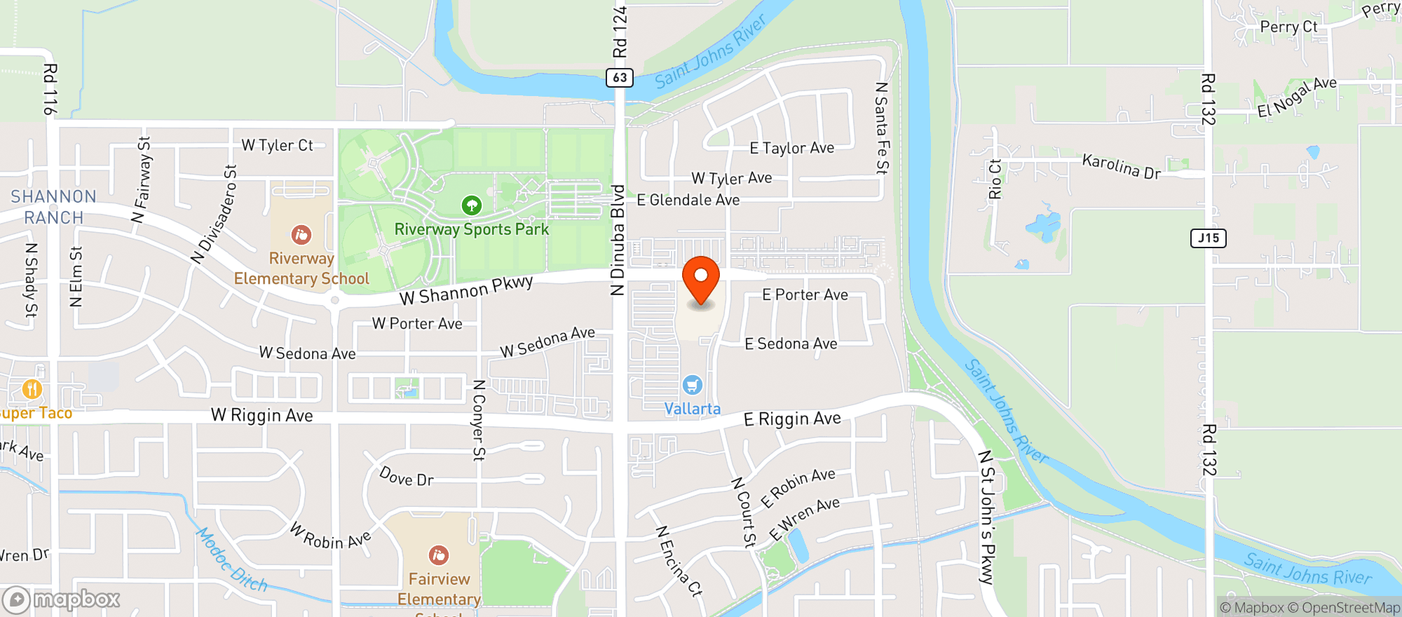 Map showing Target