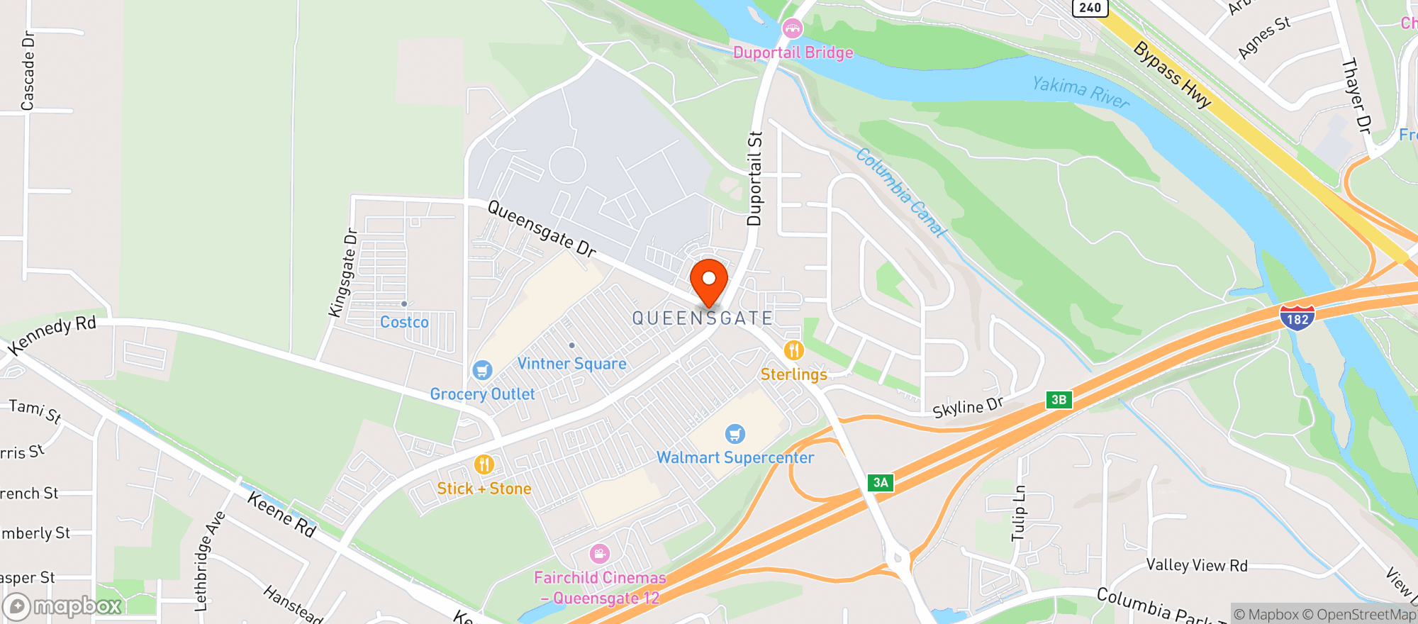 Map showing Gnc