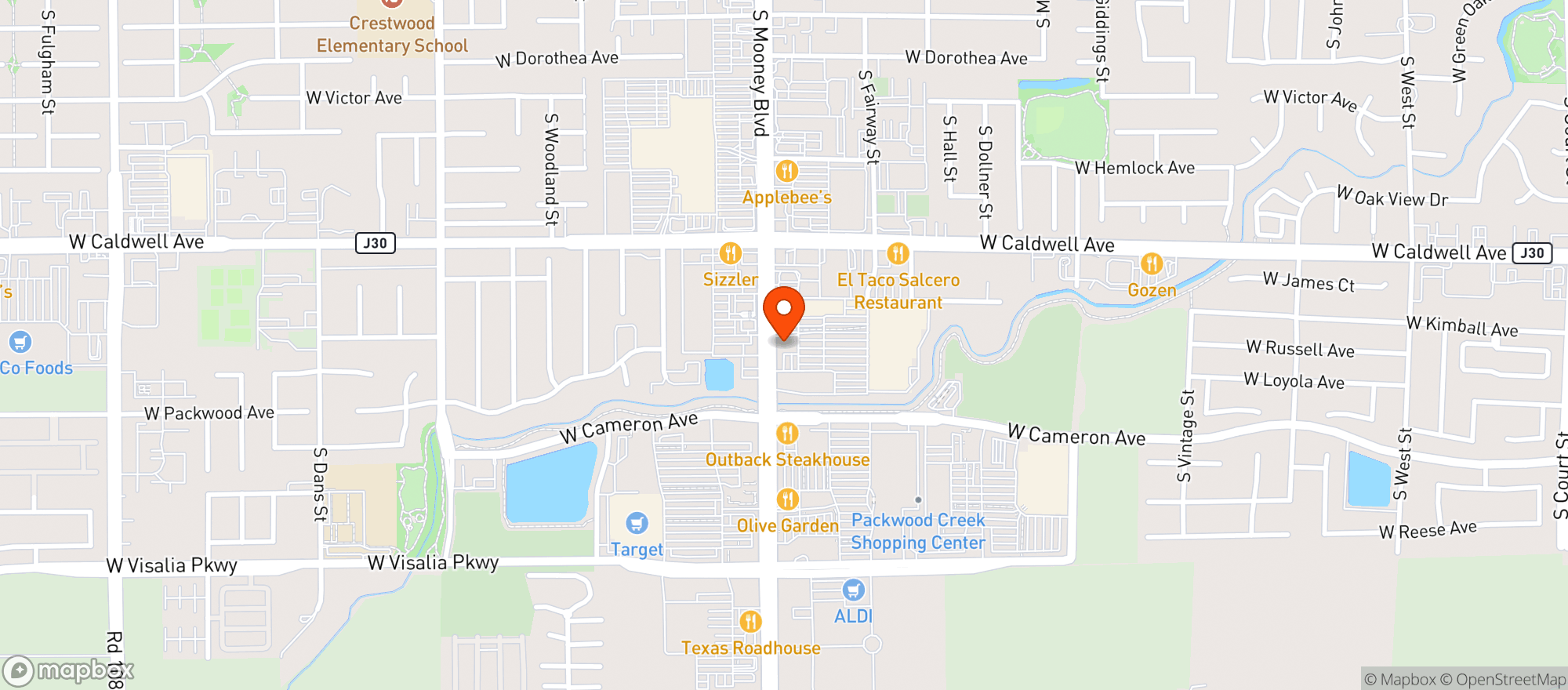 Map showing BevMo
