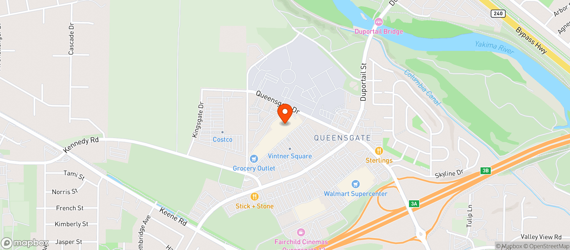 Map showing Target