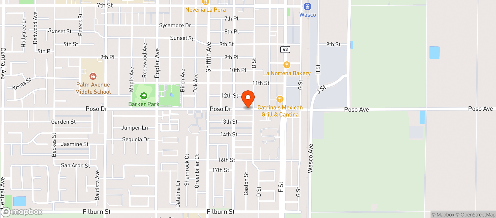 Map showing Joes Market