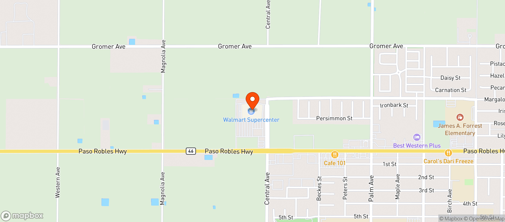 Map showing Walmart Supercenter #5859