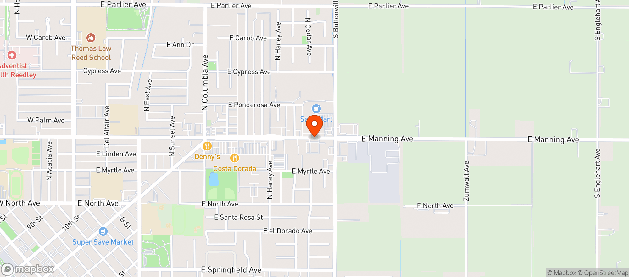 Map showing Circle K