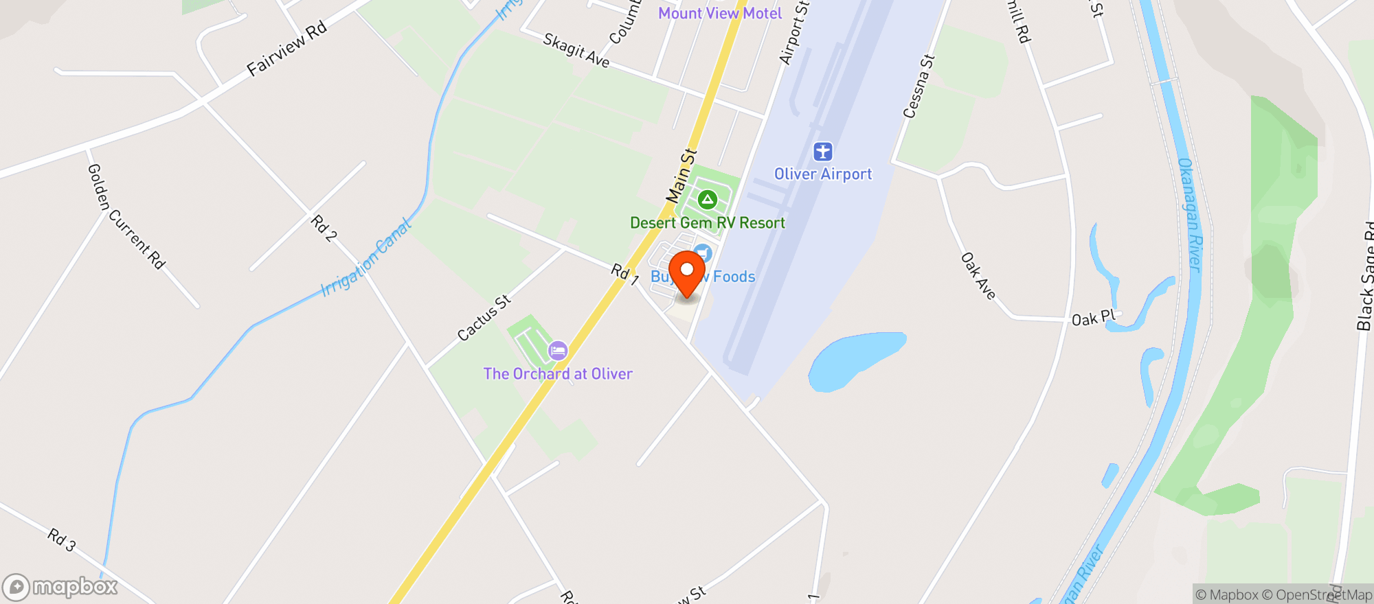 Map showing Buy Low Oliver