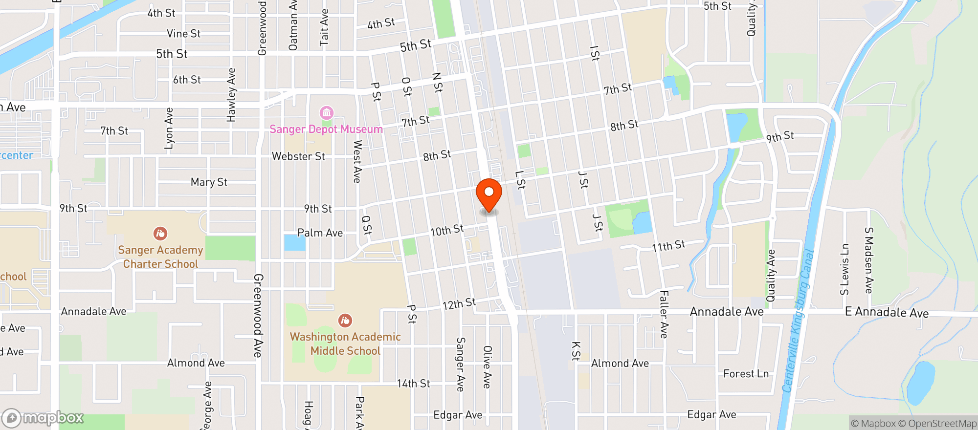 Map showing Little Rock Tavern