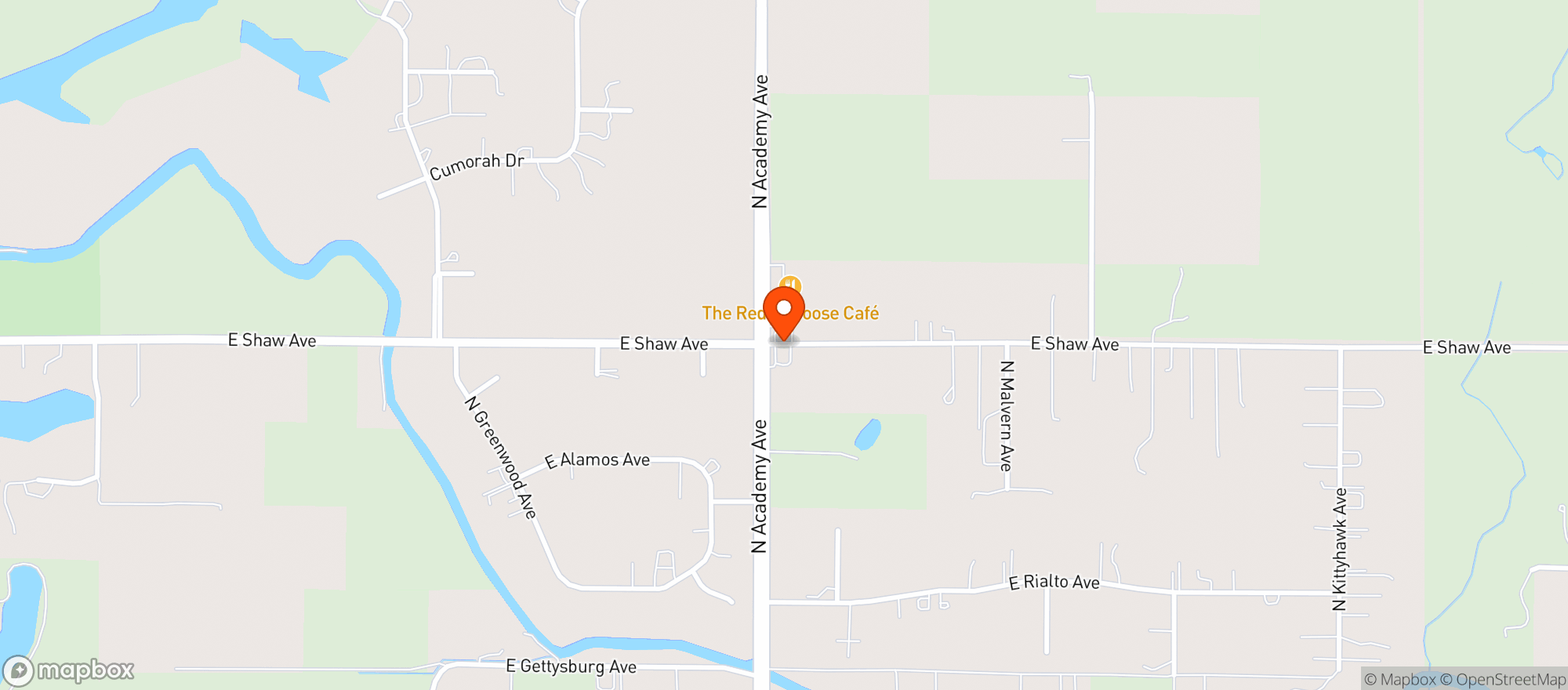 Map showing S & K Mini Mart
