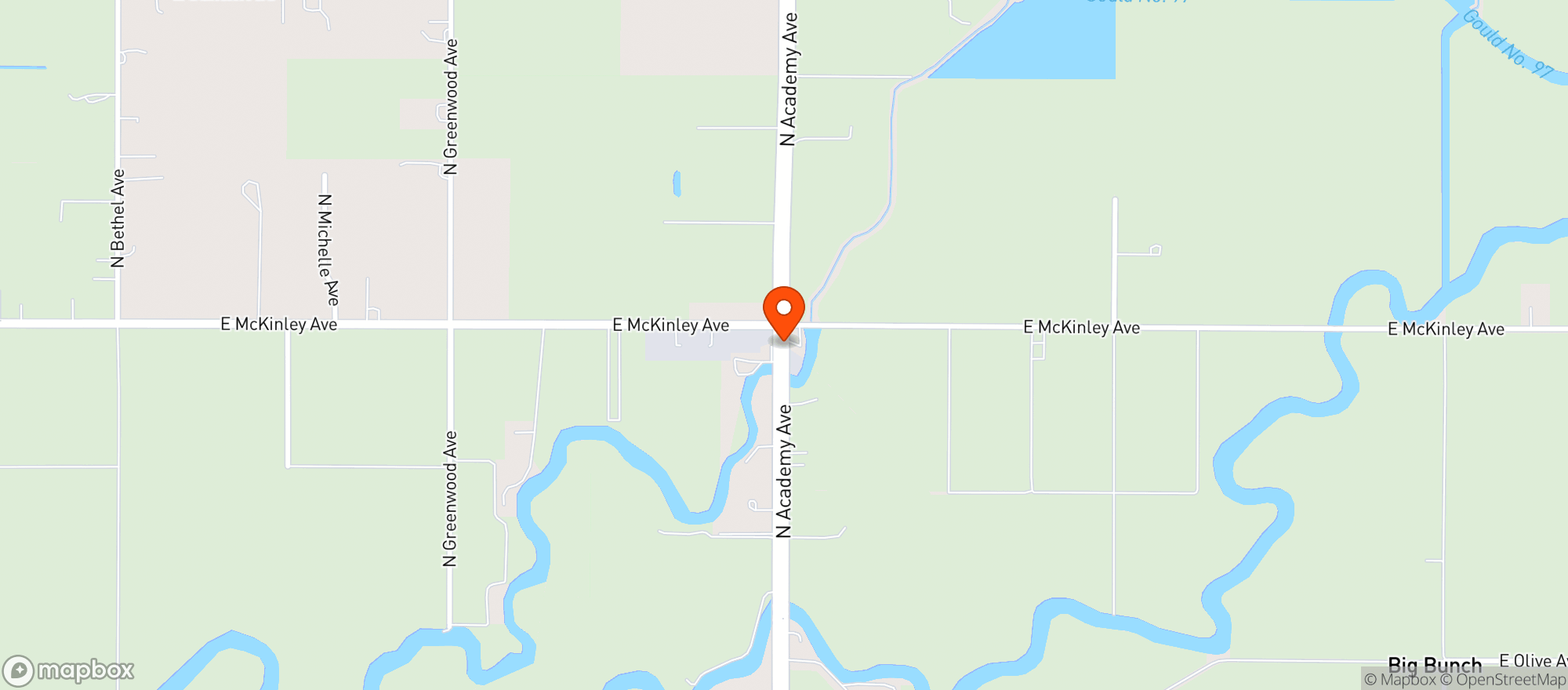 Map showing Sunmaid Grocery
