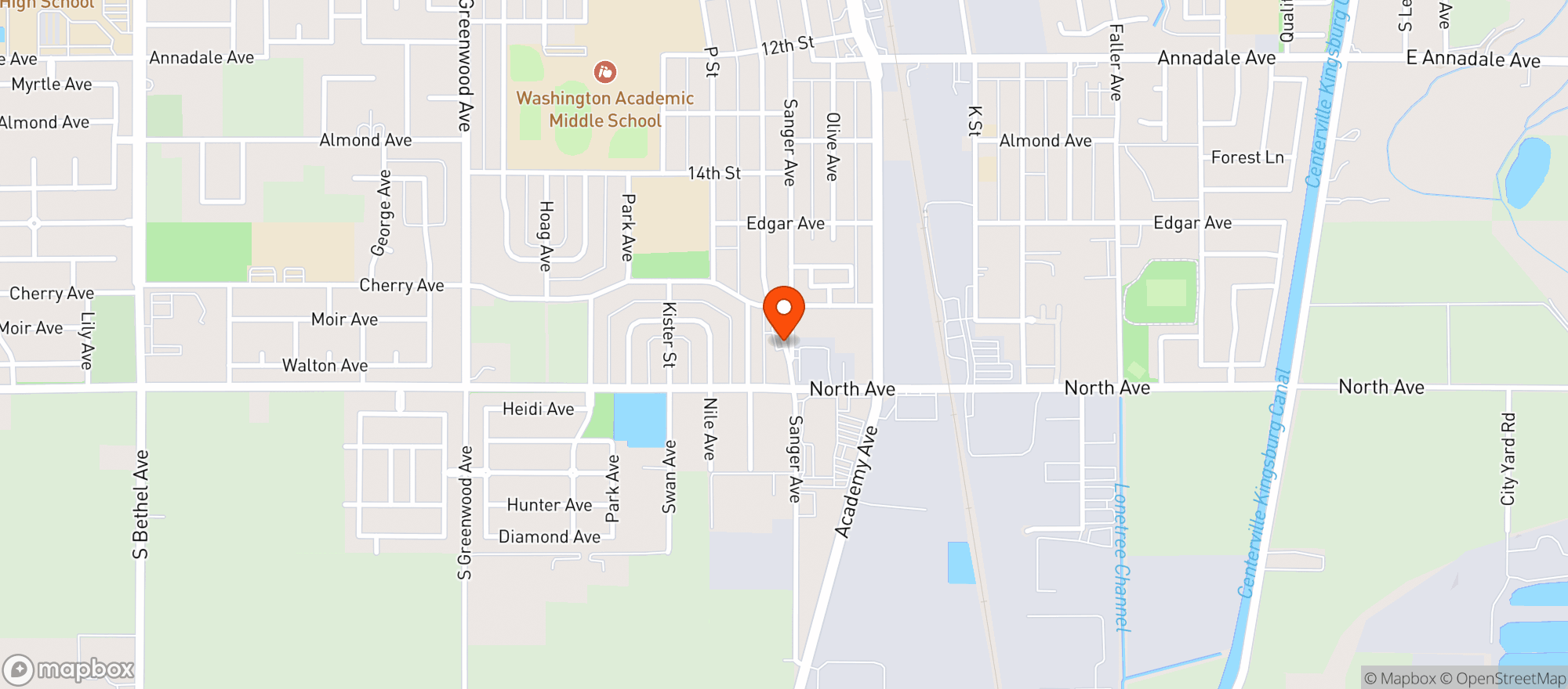 Map showing Johnnys Liquor Store