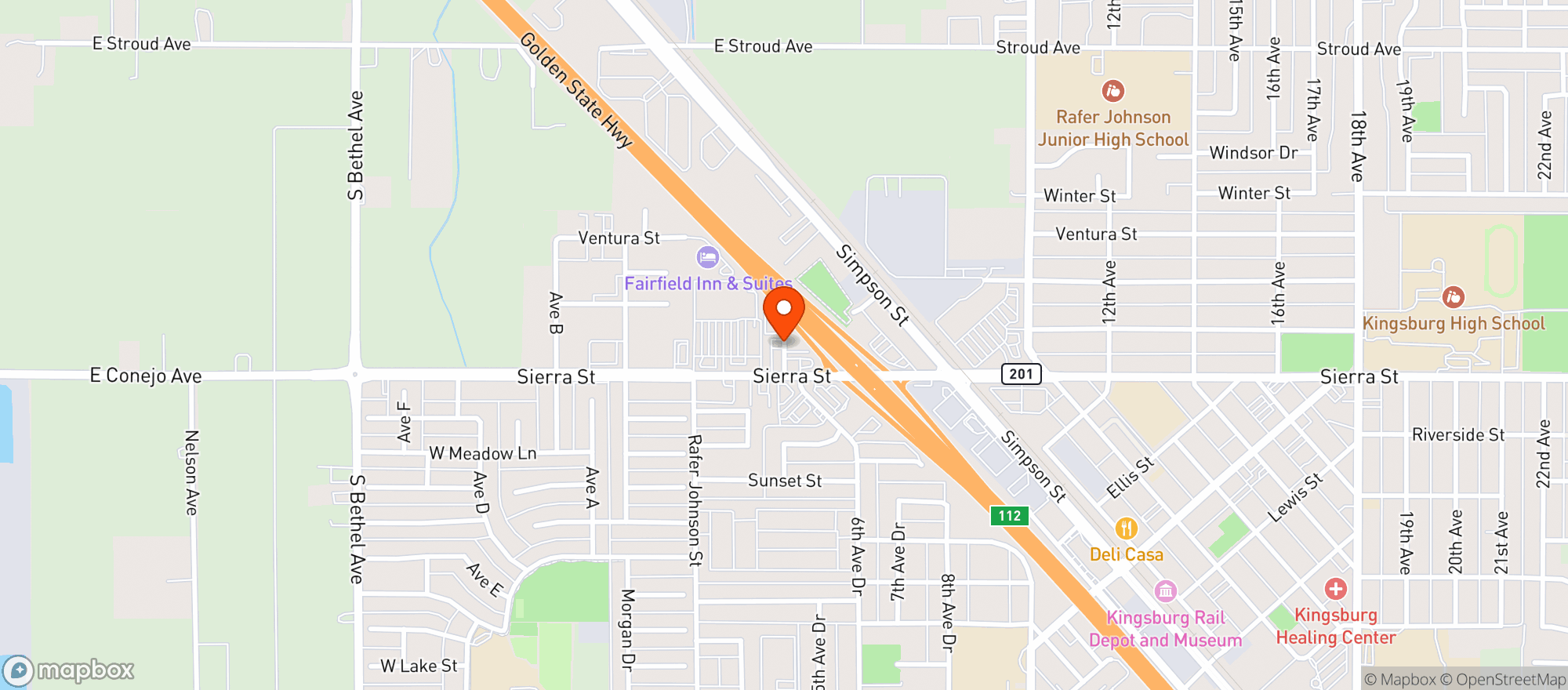 Map showing Cheyannes Steakhouse & Lounge