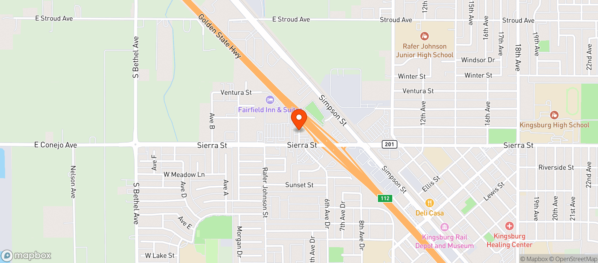Map showing Smokehouse Bar & Grill