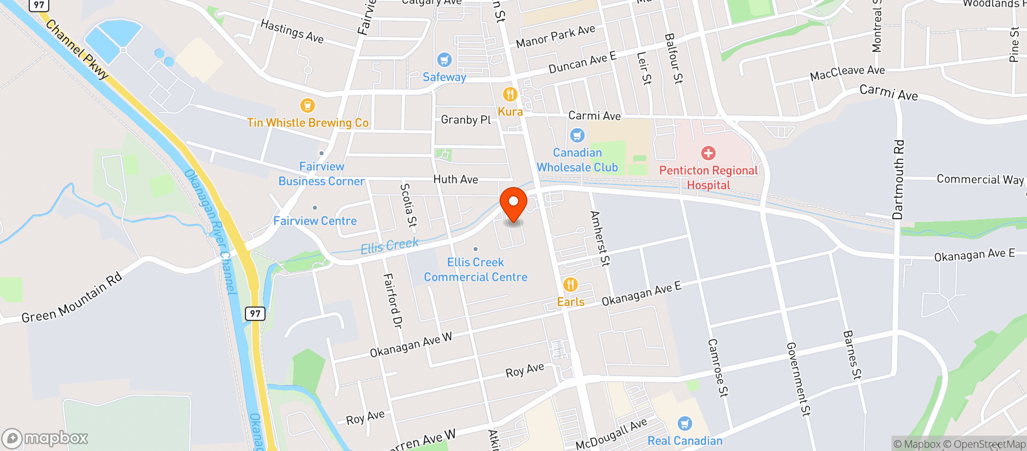 Map showing Barkeep General Store