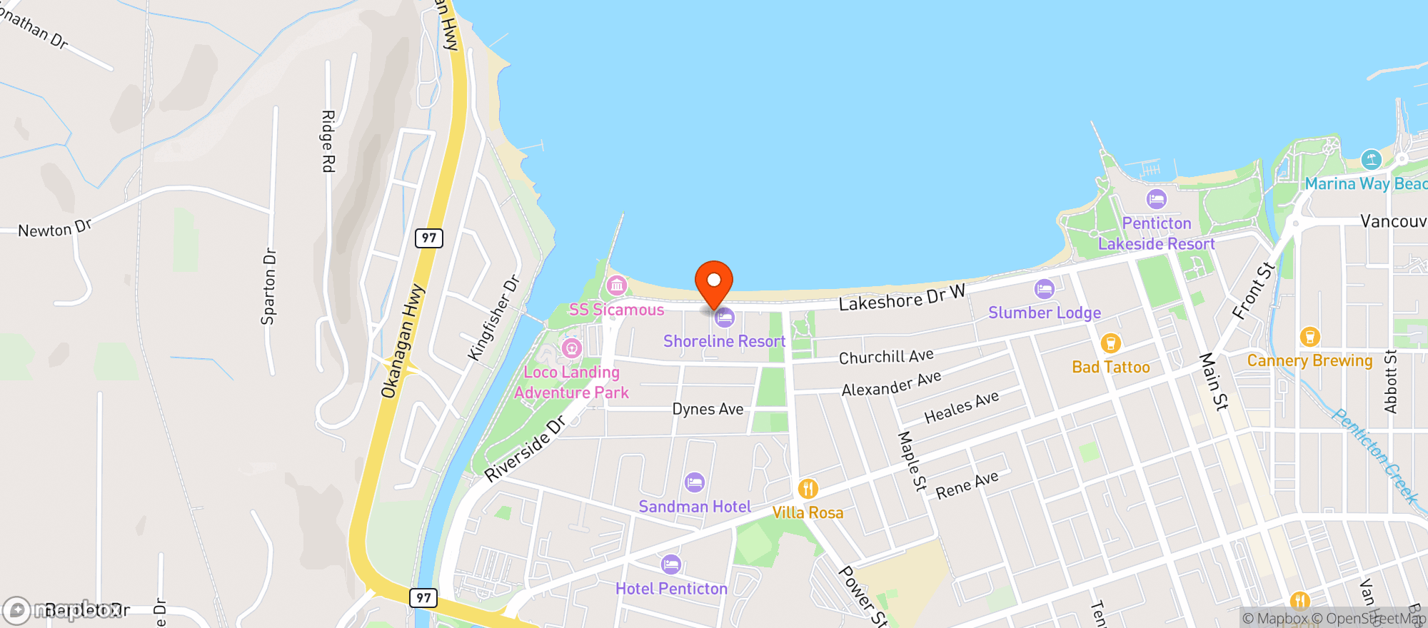 Map showing Socialē Enoteca Ristorante