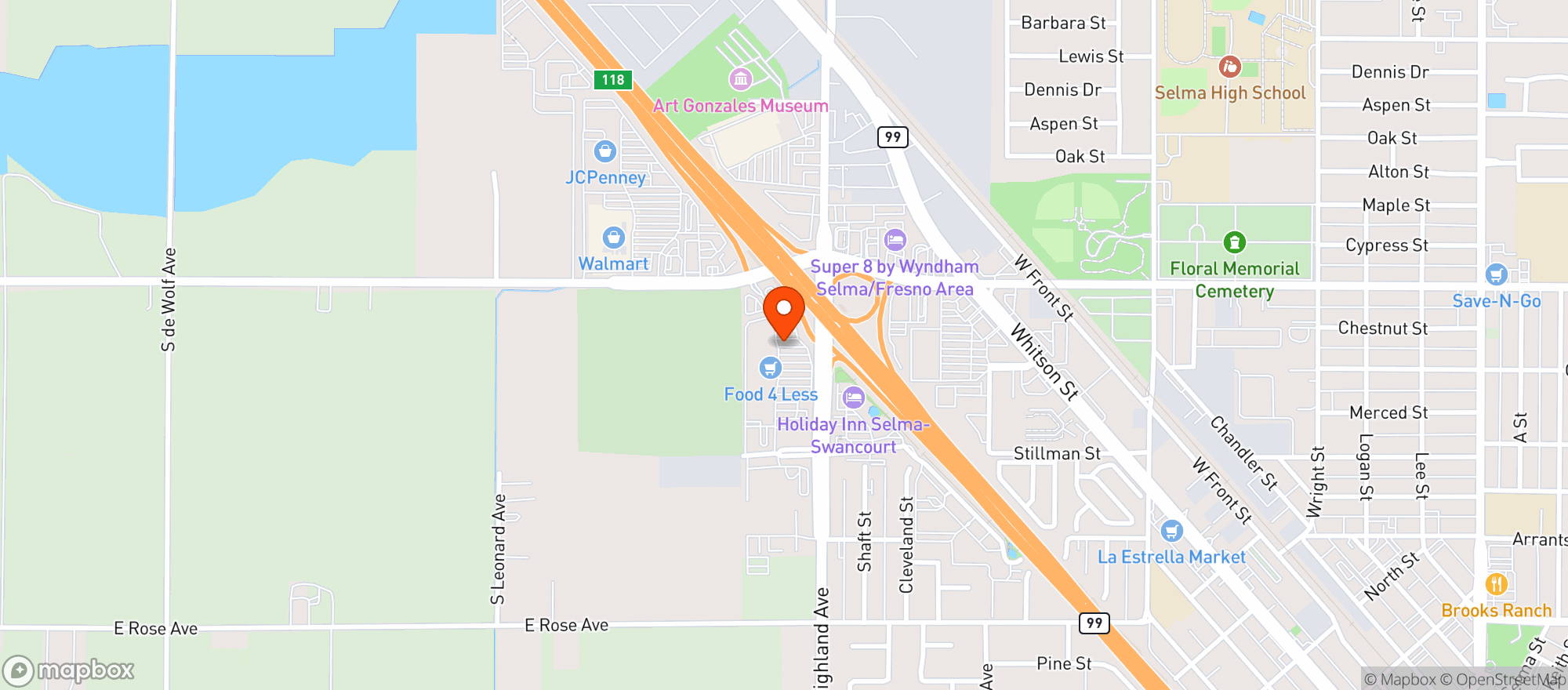 Map showing Gnc