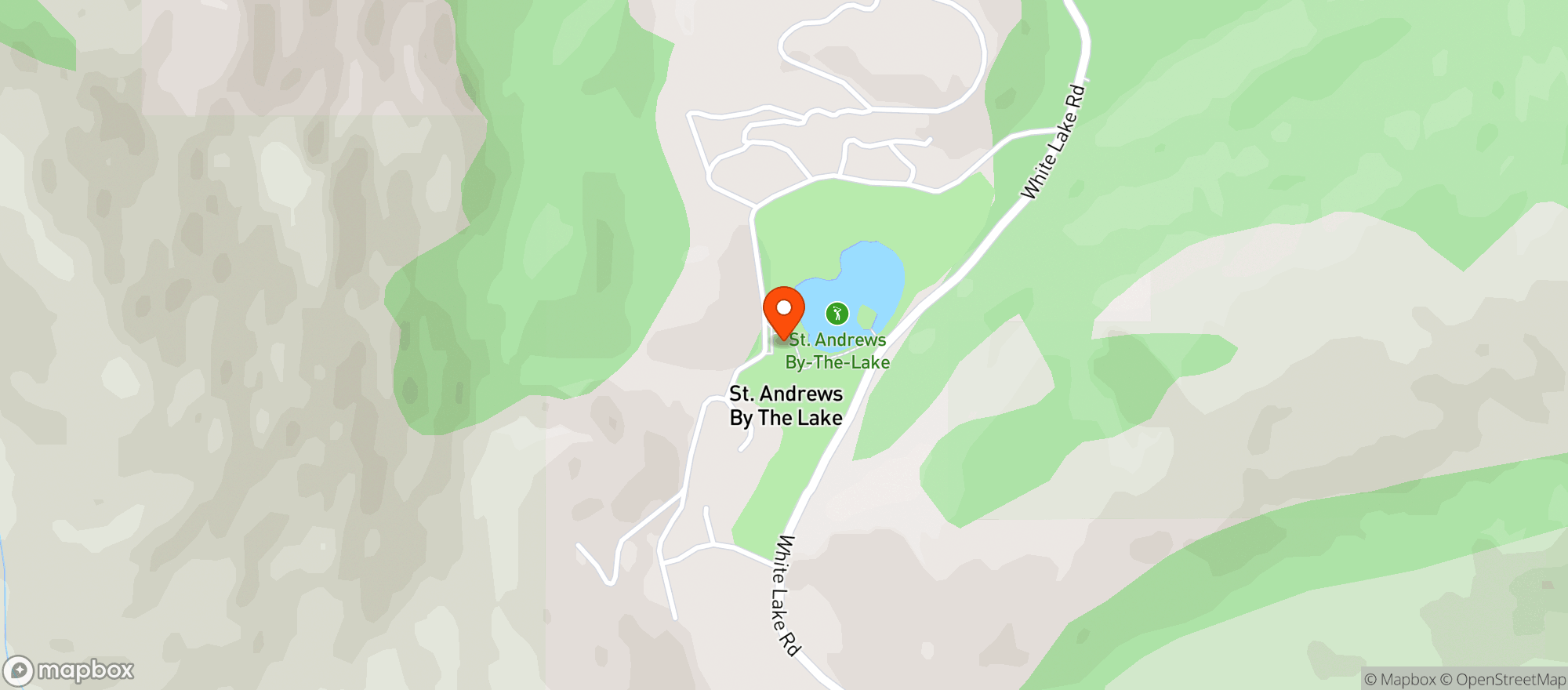 Map showing St. Andrews By The Lake Golf Resort