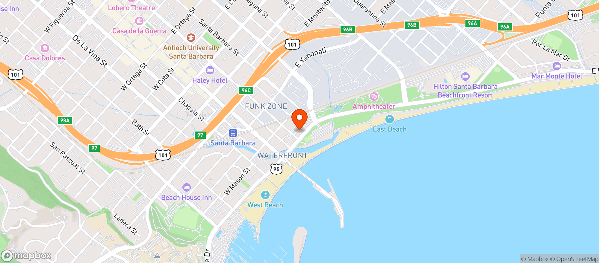 Map showing FisHouse SB