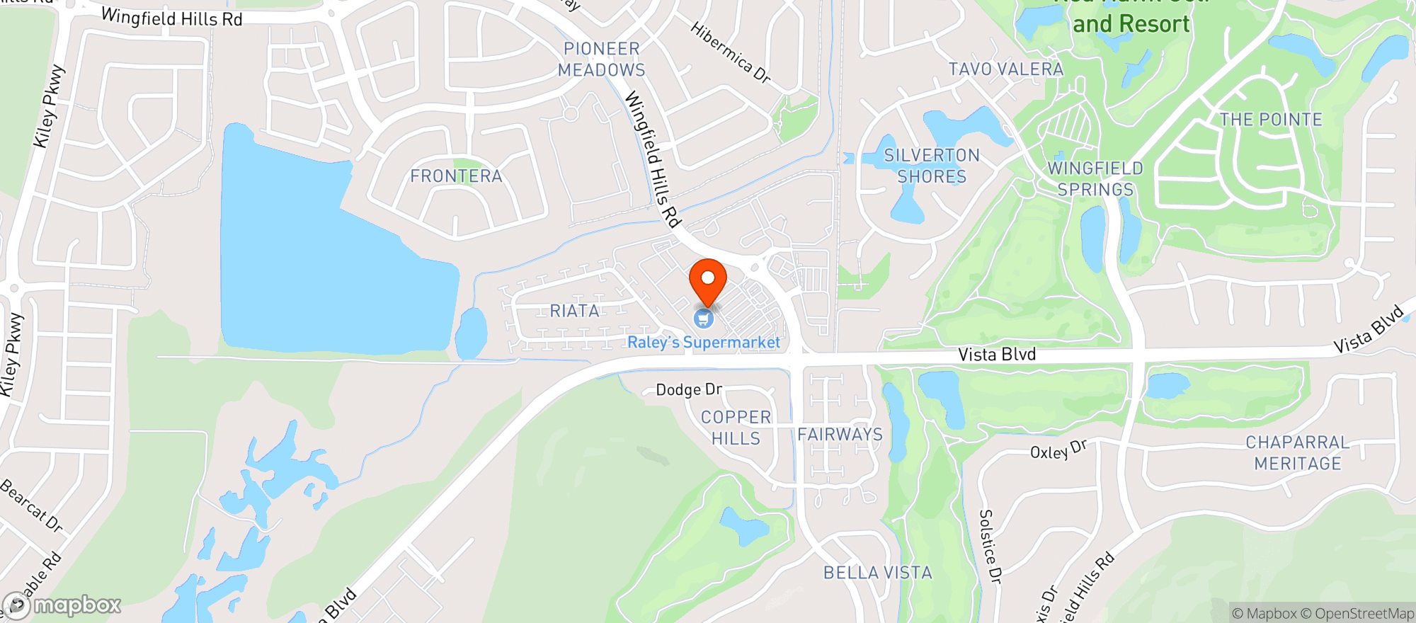 Map showing Raley's 110