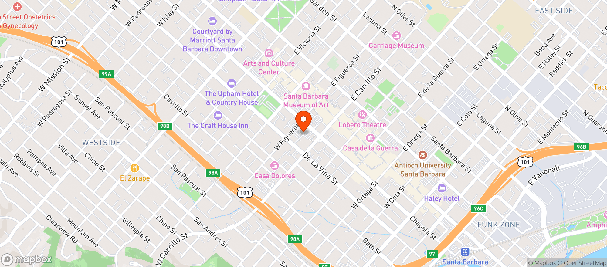 Map showing Ralphs