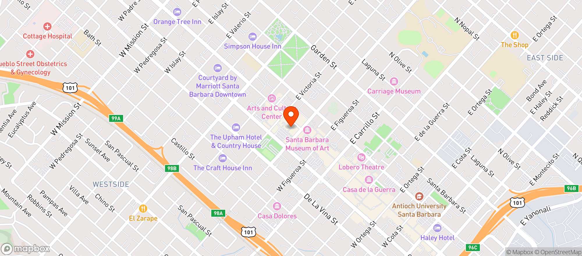 Map showing Cat Therapy