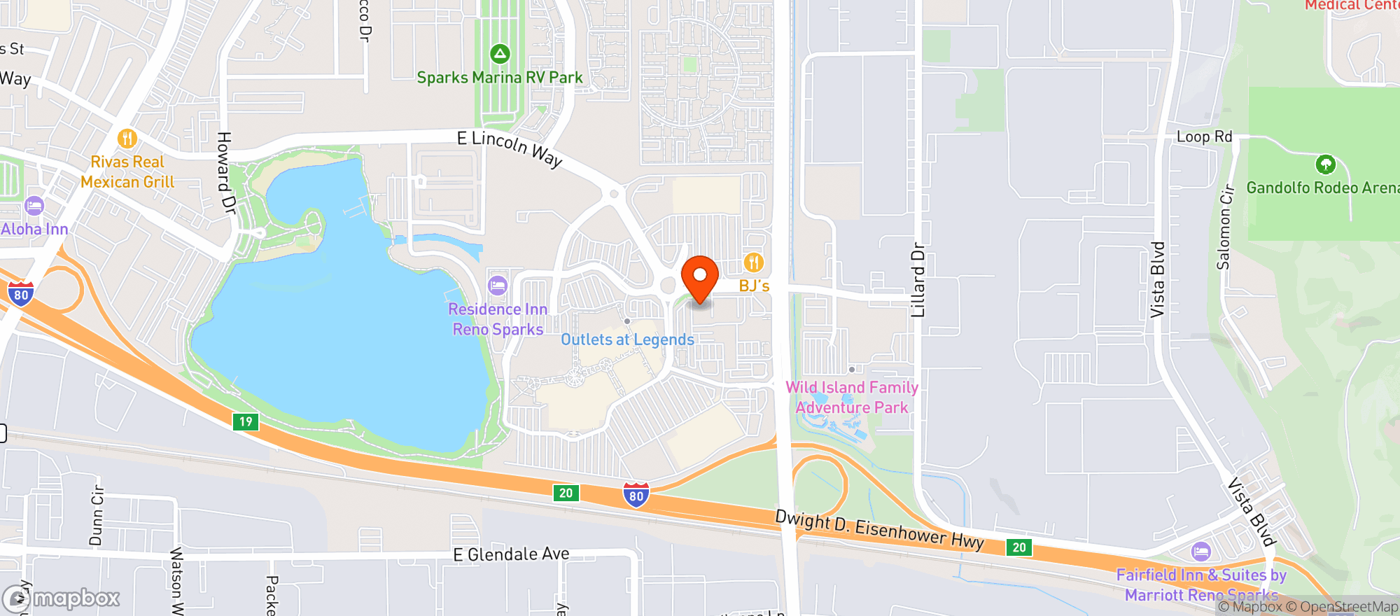 Map showing Gnc
